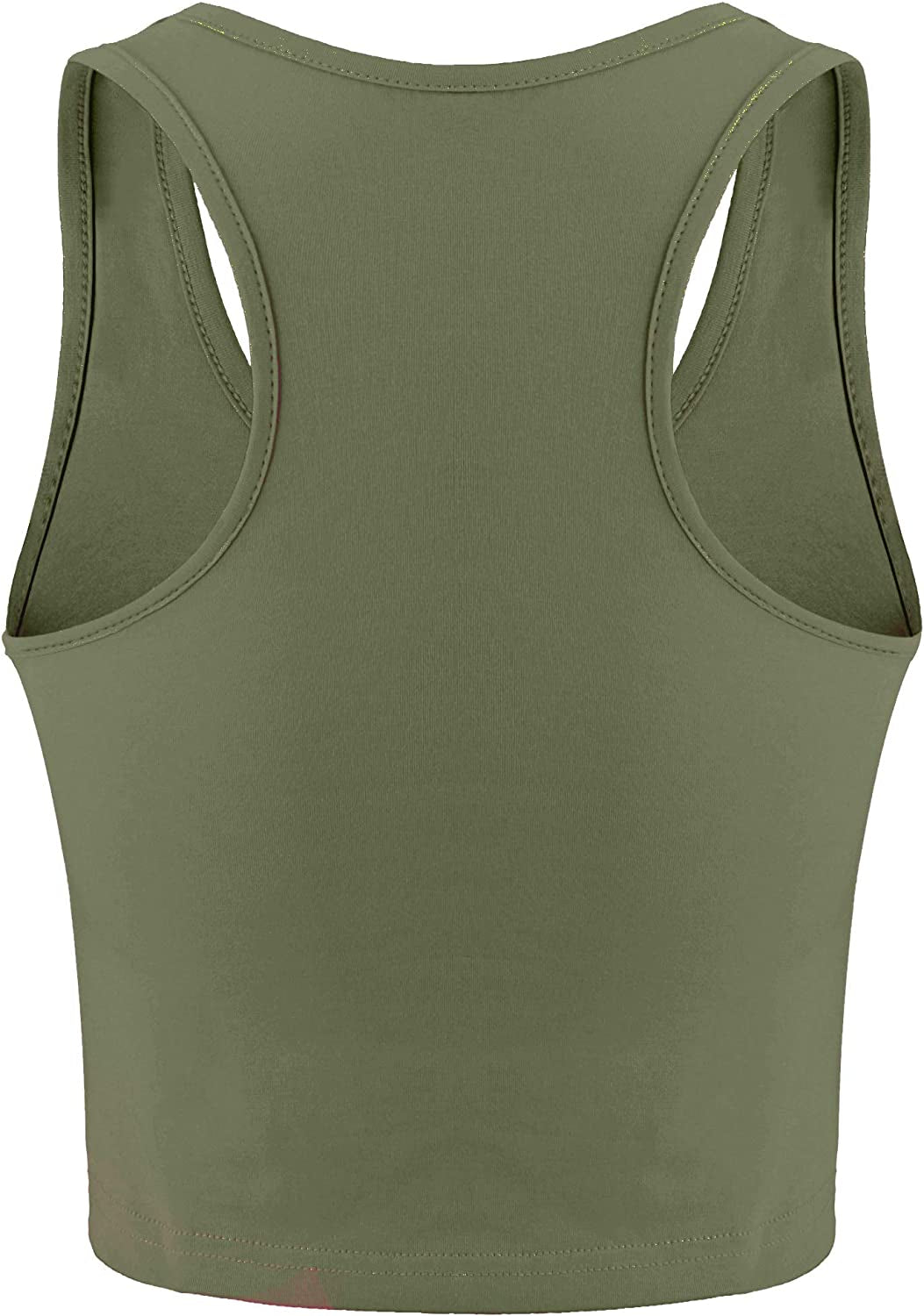 Women's 4-Piece Basic Sleeveless Racerback Crop Tank Top Set for Yoga and Running